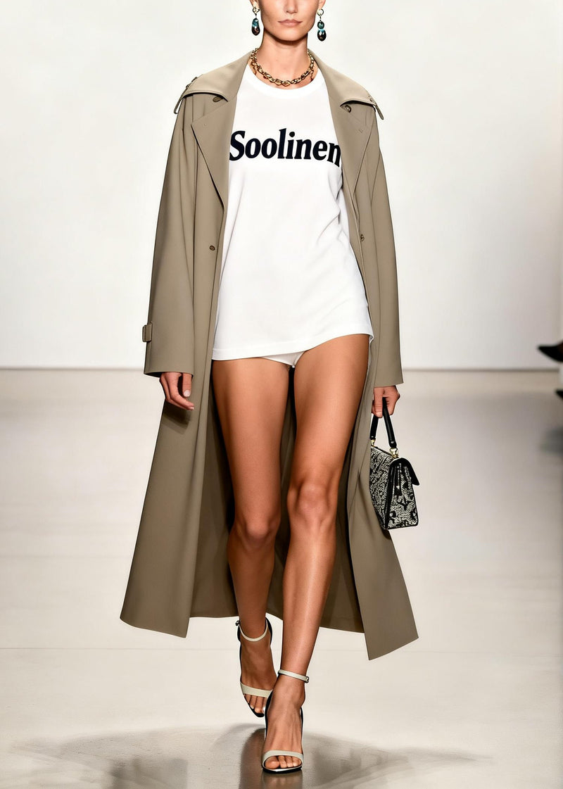 White Oversized Cotton T-shirts Summer