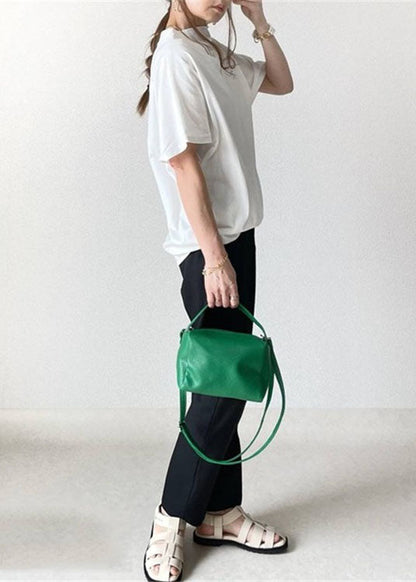 White Wrinkled Cotton T Shirt Tops Short Sleeve