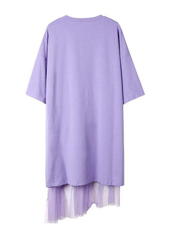 Asymmetric Cotton Tunic Pattern Tunic Tops Pink Patchwork Tulle Dress Summer