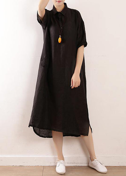 Black Clothes Metropolitan Museum Photography Side Open Maxi Summer Dresses