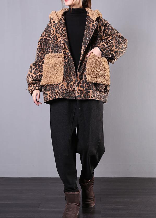 Chocolate Fine Coats Outfits Hooded Patchwork Outwear