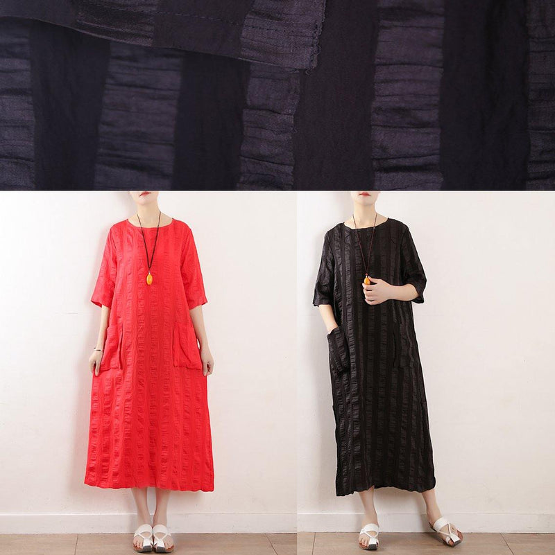 Half Sleeve Linen Clothes for Inspiration Black Dresses Summer