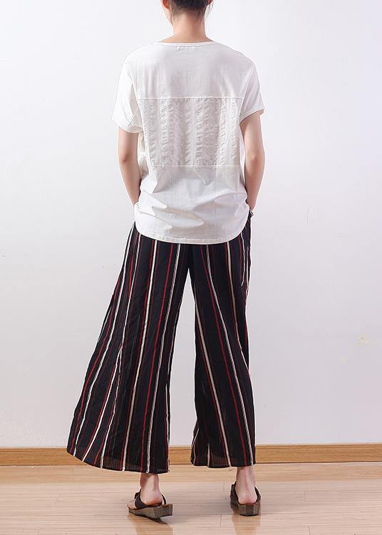 O Neck Batwing Sleeve Cotton Clothes for Cotton White Tops