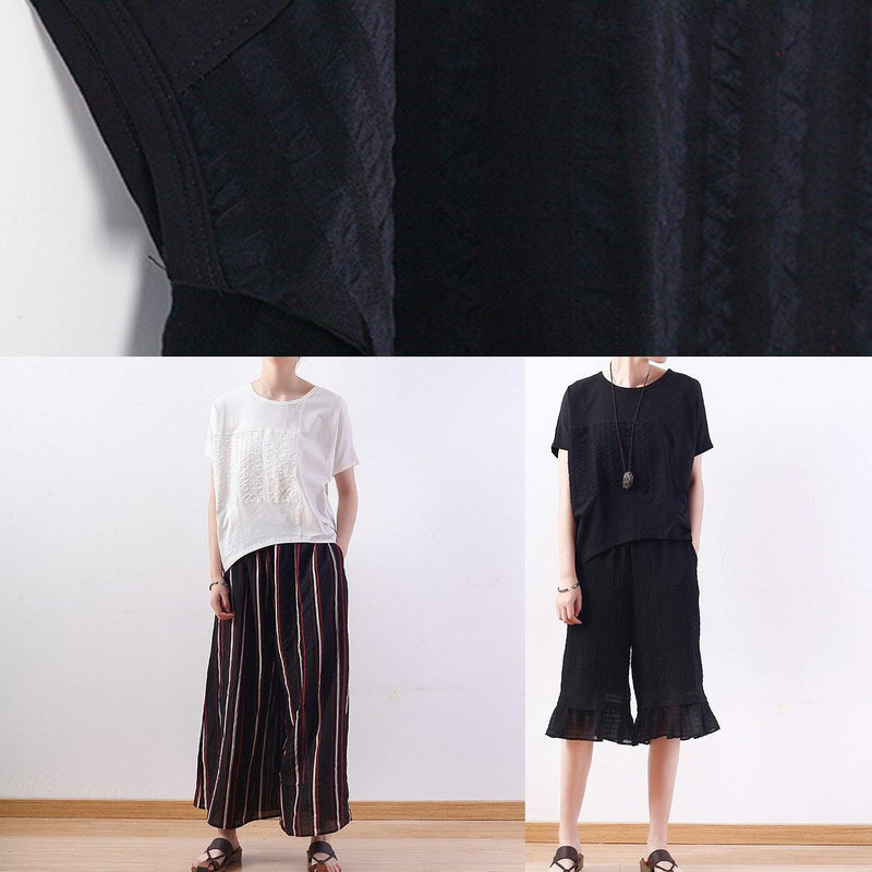 O Neck Batwing Sleeve Cotton Clothes for Cotton White Tops