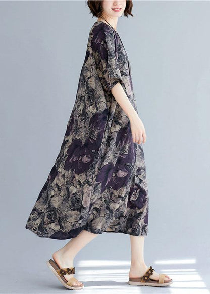 O Neck Pockets Linen Cotton Summer Wardrobes Sleeve Dress
