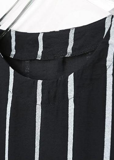 Summer Pullover Striped Irregular Dress