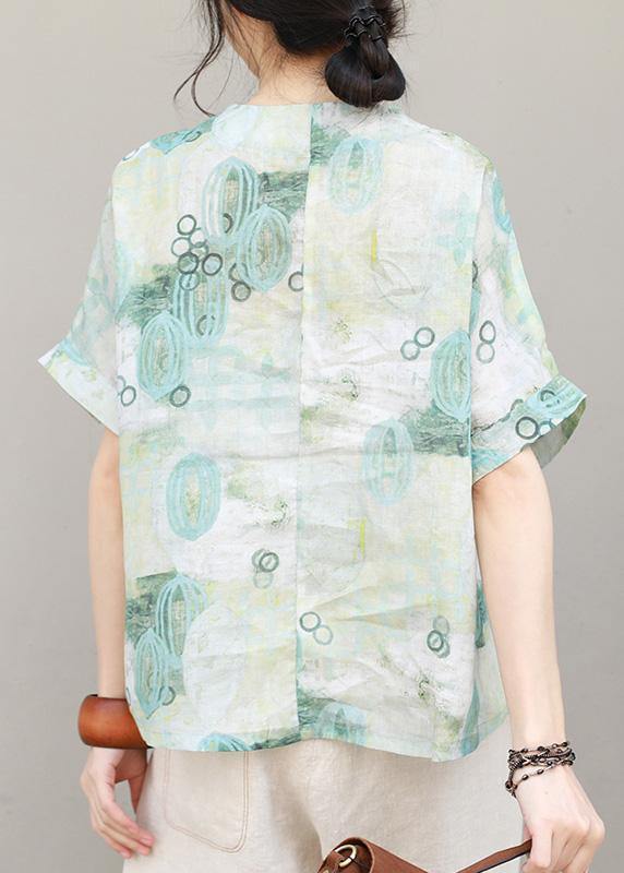 Prints Chiffon Clothes for Button Chiffon Summer Blouse