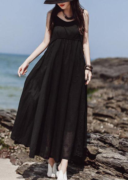 Red Sleeveless Clothes for Summer Color Double Layer Hem Dress