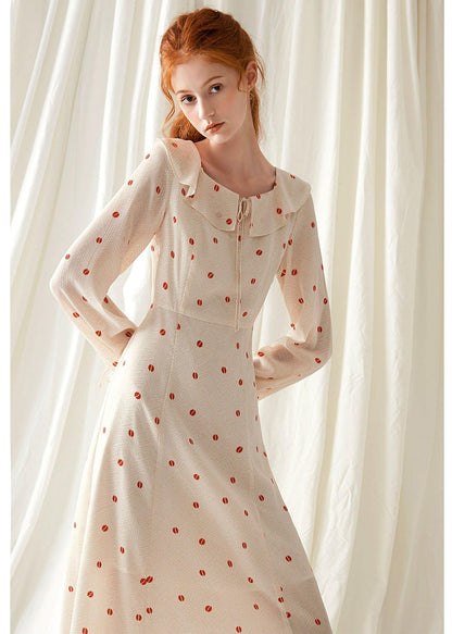 Ruffles Square Collar Chiffon Clothes for Shape Nude Dress Fall