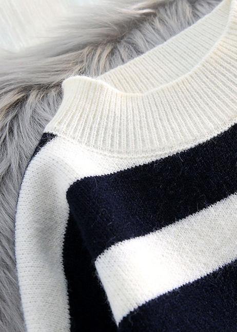 Striped Sweater Weather Patchwork Fuzzy Knit Dress