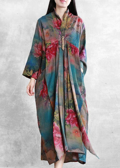 V Neck Asymmetric Clothes Tunic Tops Dresses