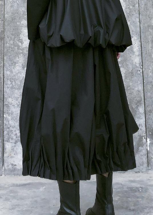 Baggy Pleated Wide Leg Pants High Waist Black Pants