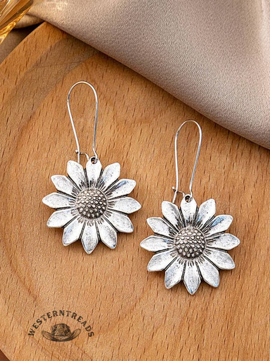 Retro Sunflower Earrings