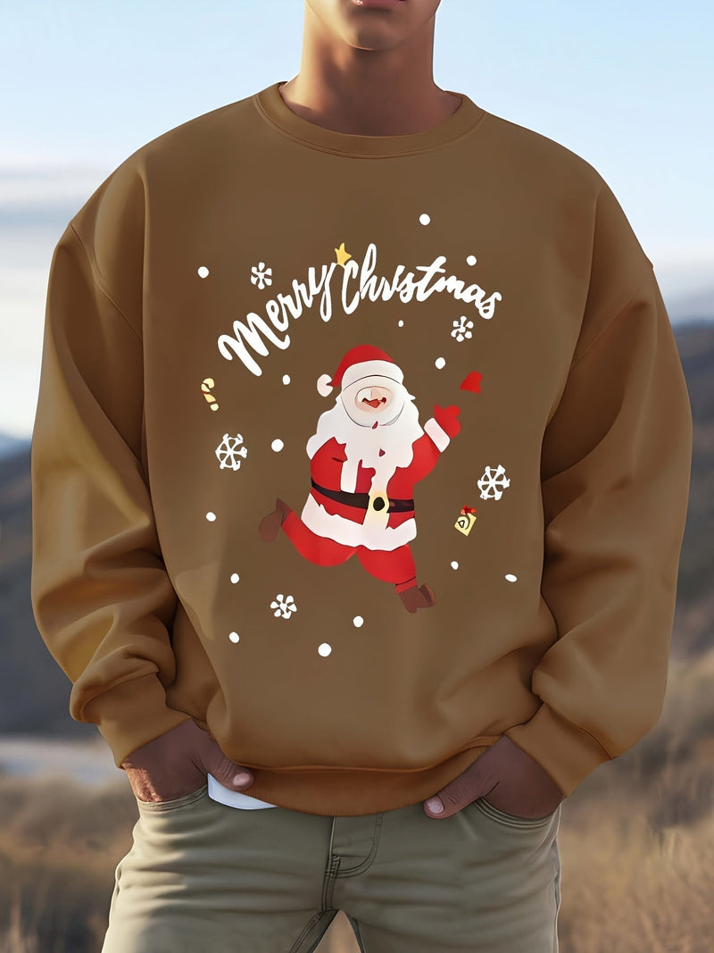 Sweatshirt with Christmas Motif Cotton Merry Christmas Design