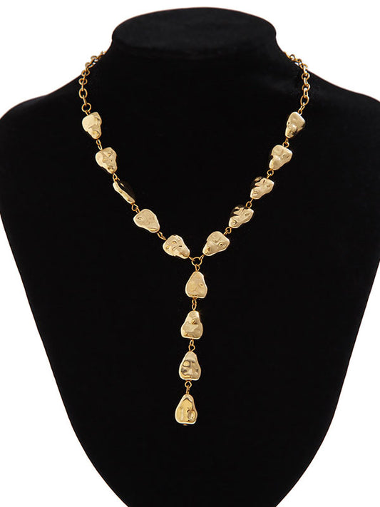 Chains Geometric Split-joint Dainty Necklace