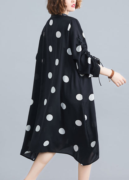 Polk Dot Print Dress Summer Loose Dresses