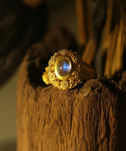 Gold Ancient Gold Jade Rings