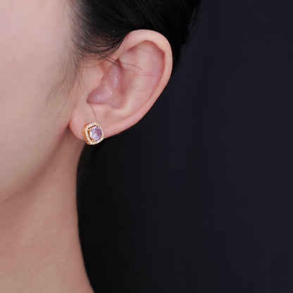 Angelica Amethyst Stud Earrings