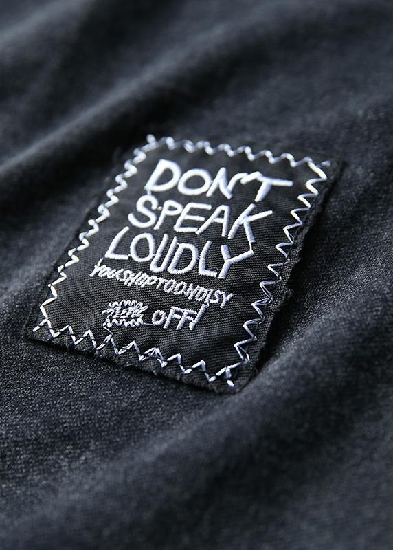 Autumn Black Alphabet Cotton Sport Suit