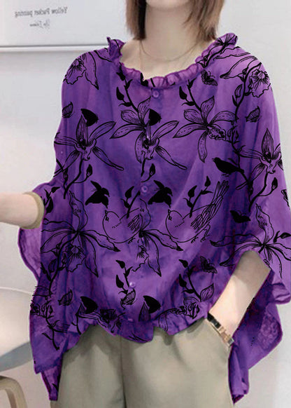 Purple-flowers and birds/Ships in 15 Days