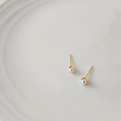 Baroque Pearl Stud Earrings