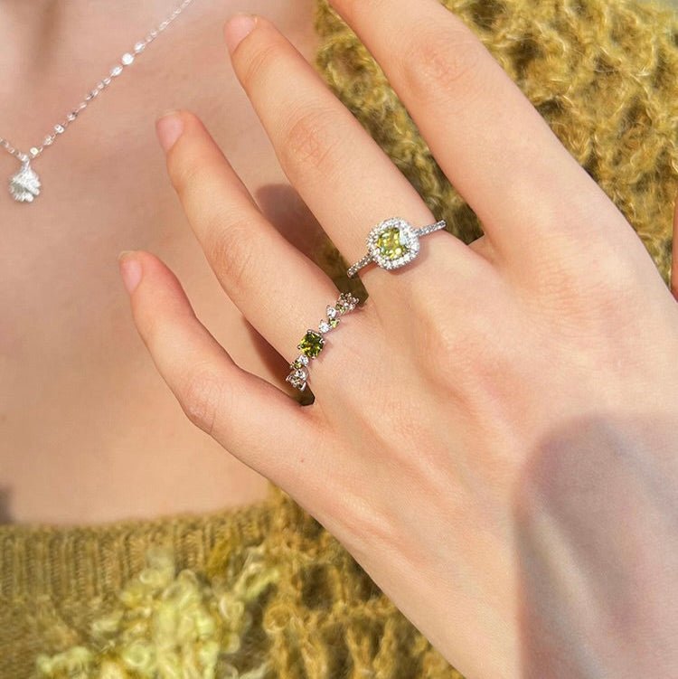 Peridot Poetry Ring