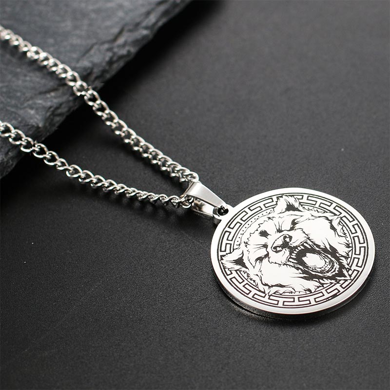 Titanium Steel Spiritual Protection Necklace With Animal Pendant