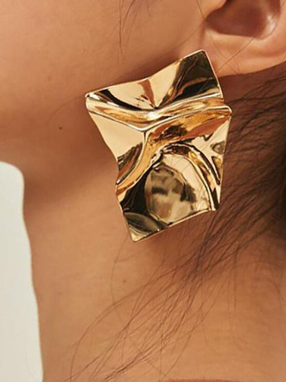Geometric Color Drop Earrings