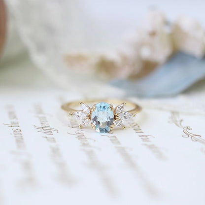 Blue Mirage Ring