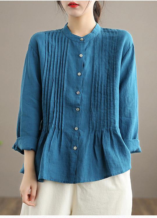 Organic White-bird Linen Shirt Tunics Women Ramie Blouse