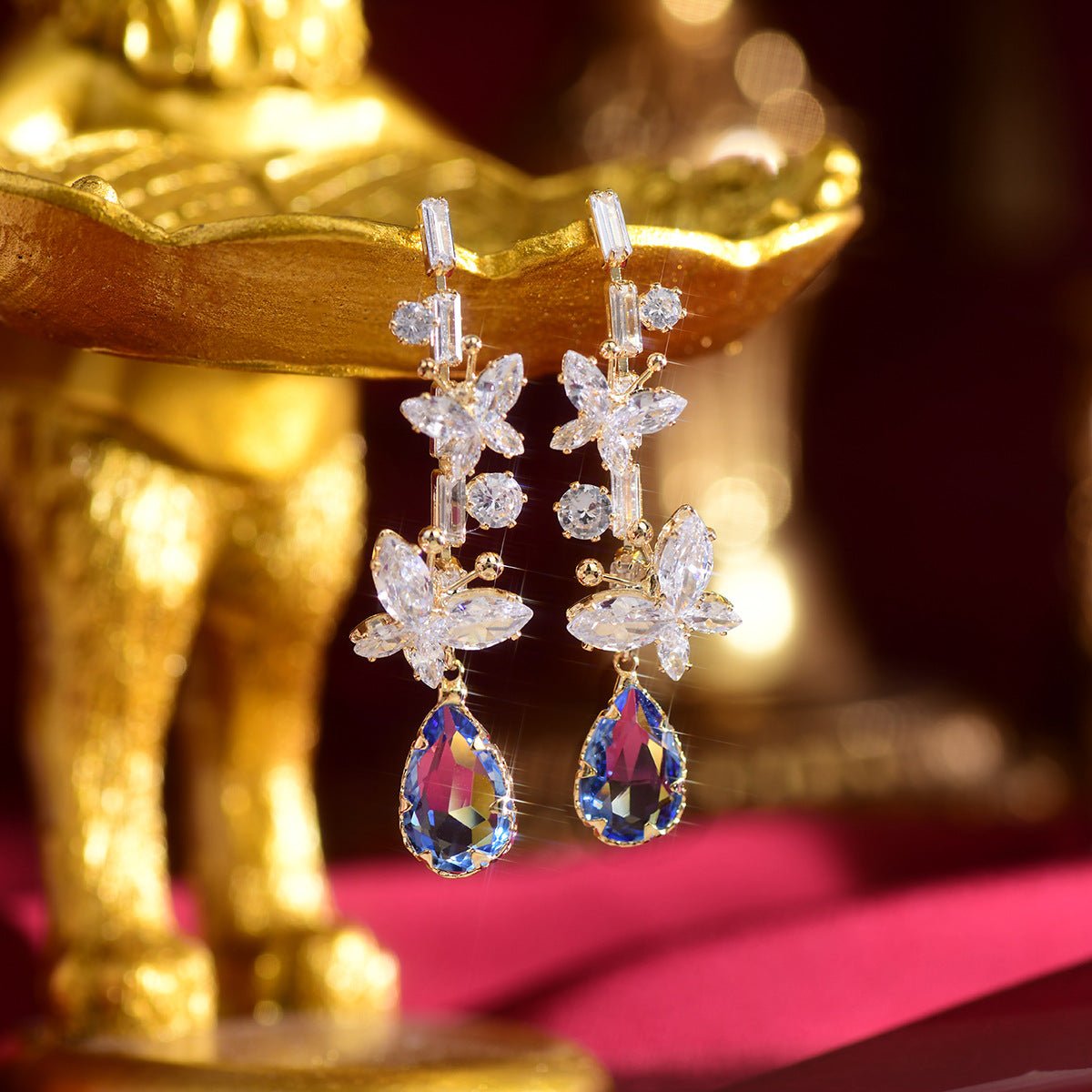 Yolanda Butterfly Drop Earrings