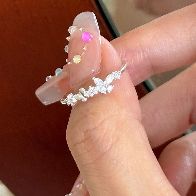 Butterfly Waltz Ring Set