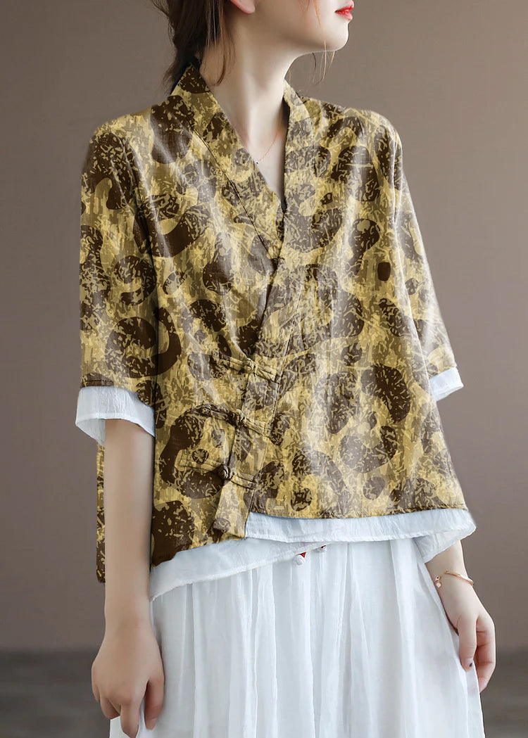 yellow leopard print/Ships 15 Days