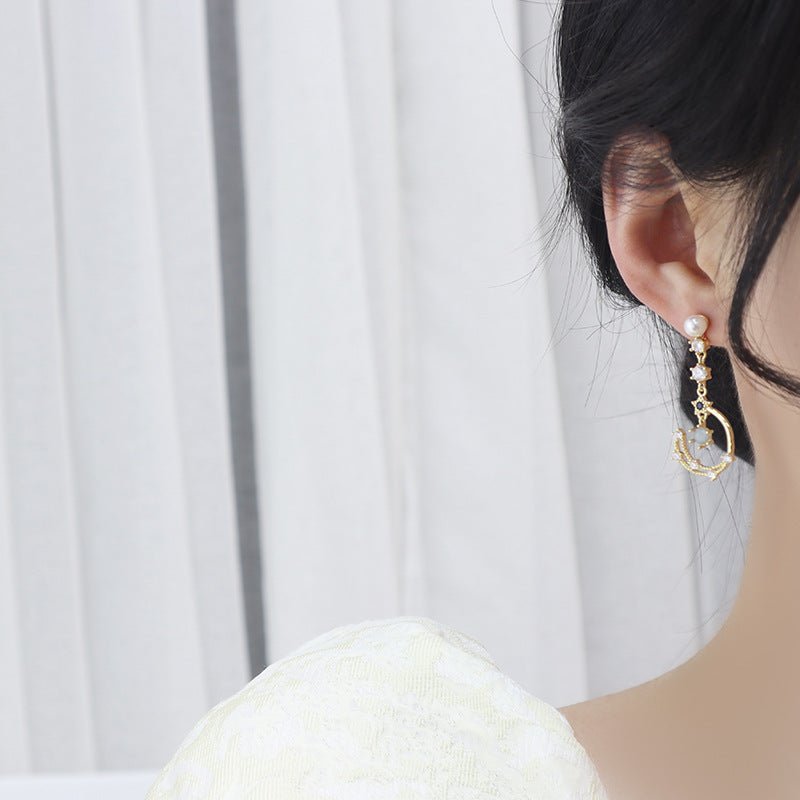 Azure Celestial Drop Earrings