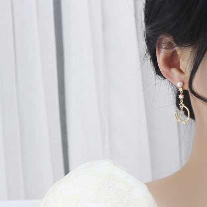 Azure Celestial Drop Earrings
