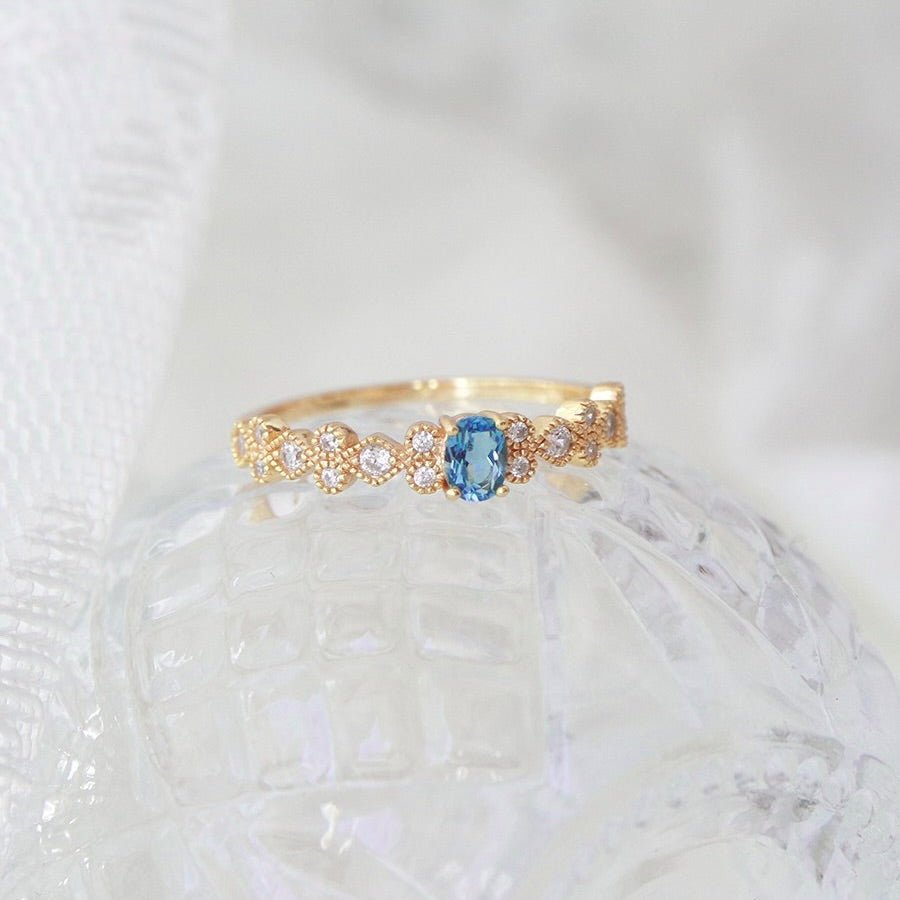 Cerulean Baroque Ring