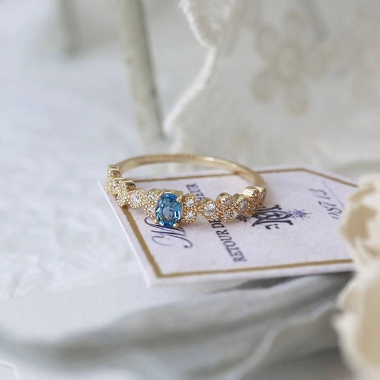 Cerulean Baroque Ring