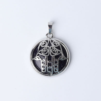 Chakra Hand Wrapped Spiritual Crystal Pendant 1.2 Inch