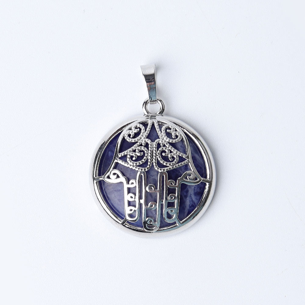 Chakra Hand Wrapped Spiritual Crystal Pendant 1.2 Inch
