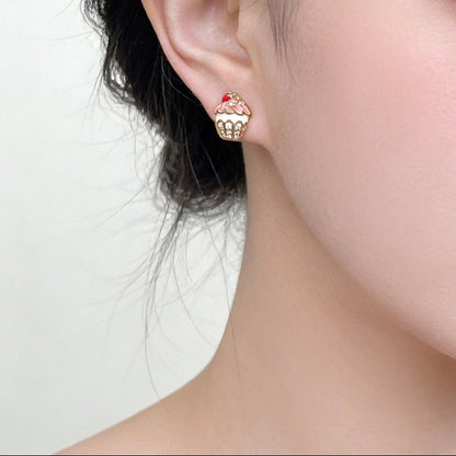 Cherry Cupcake Earrings