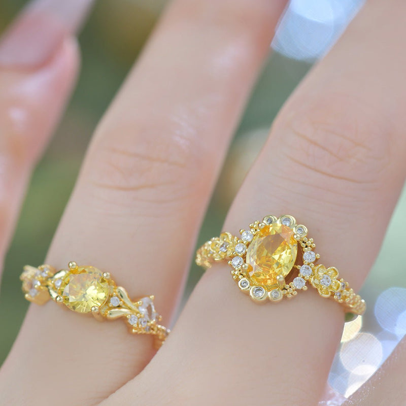 Citrine Bloom Ring