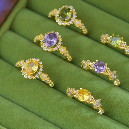 Citrine Starlet Ring