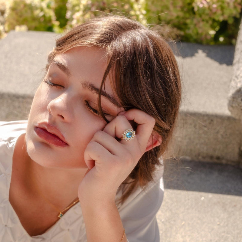 Marilyn Blue Gemstone Ring