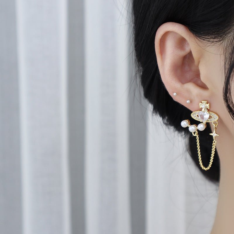 [] Love Saturn Earrings