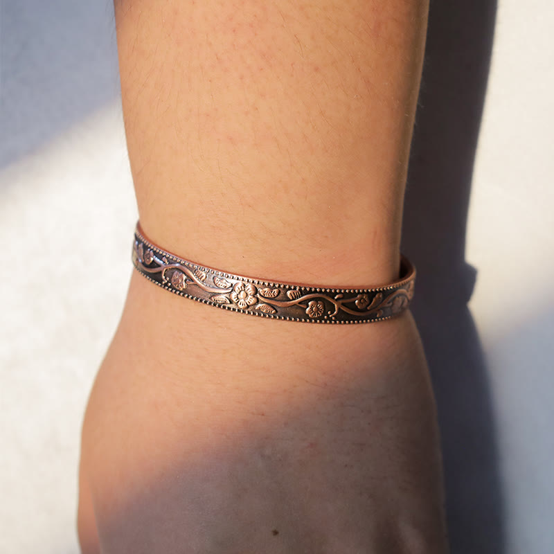 Copper Adjustable Spiritual Bracelet | Magnetic Cuff