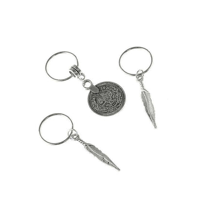 Copper Antique Leaf Coins Beads Hair Pins Decoration Set