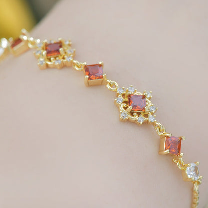 Daphne Bracelet in Red