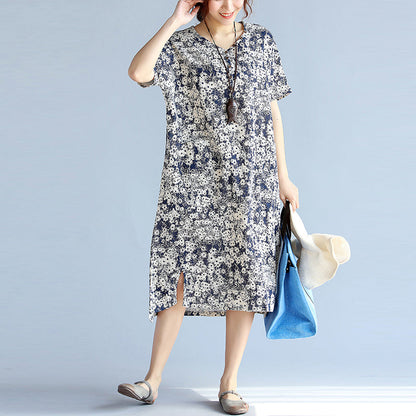 Dark Blueprints Midi Chiffon Dresses Clothing Side Open V Neck Midi Dress