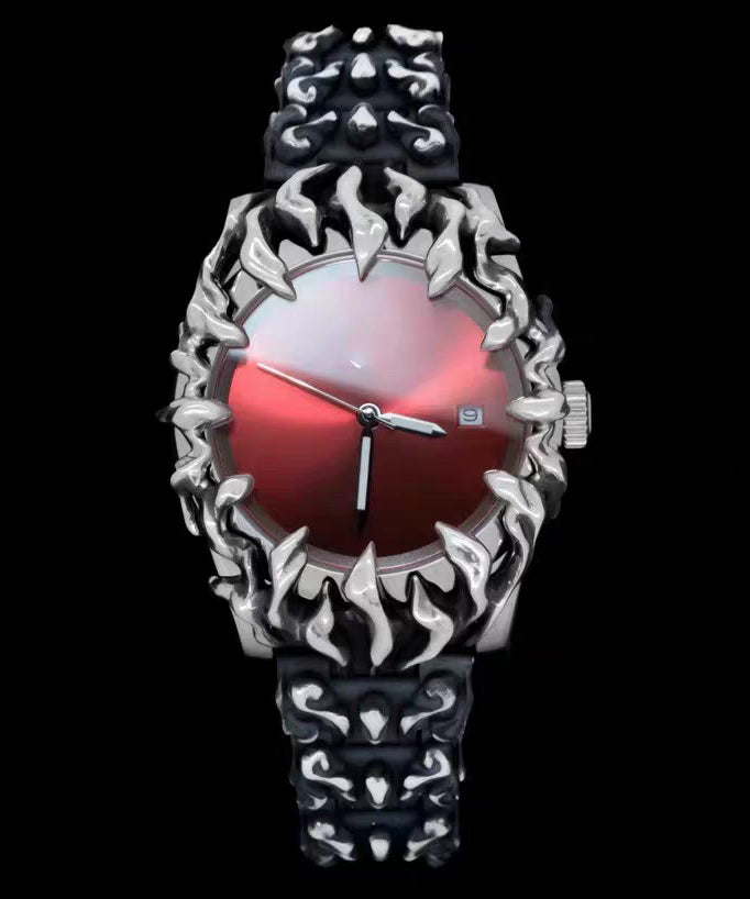 Green Stainless Steel Alloy Quartz Movement Alien Watches