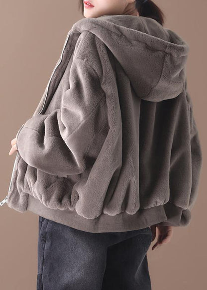 Diy Hooded Winter Coats Blouses Khaki Midi Outwears